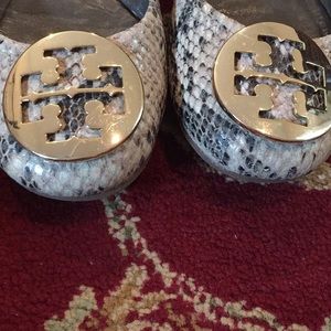 Tory Burch snakeskin flats